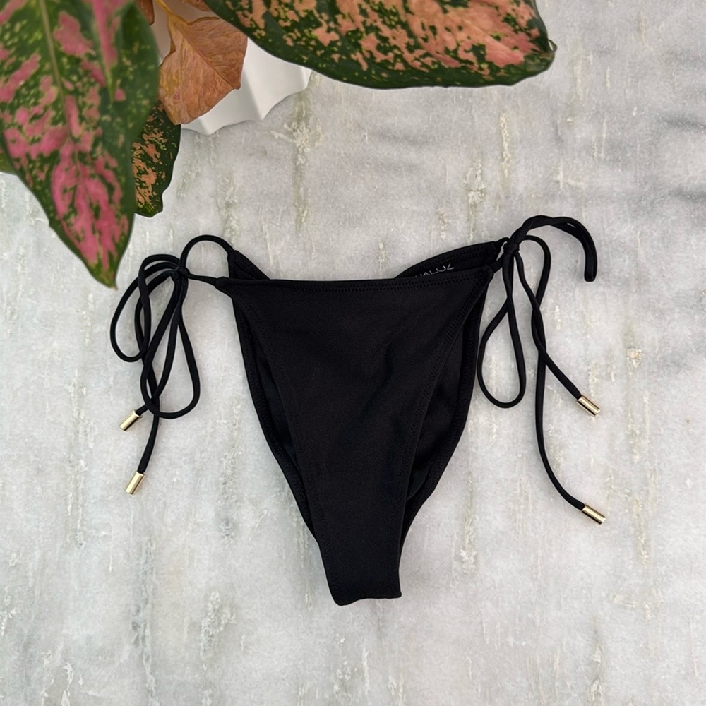 CANALUZ SWIM Boca Chica Cheek Bottom in Black